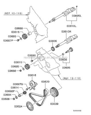 Top Performance MD050125 Timing Belt Tensioner Arm for MITSUBISHI 2.5 DiD KA4T Engine