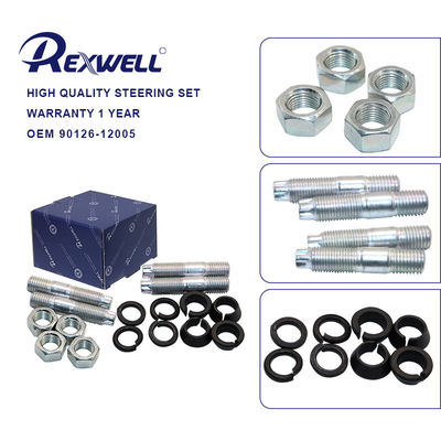 รถยนต์ยืดหยุ่น Hex Lobular 90126-12005 กลมหมุนหน้า กลมหมุนหน้า Bolt Stud Set Kit สําหรับ Toyota Land Cruiser Pickup FZJ7# 2007